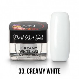 Gel Nail Art Creamy White