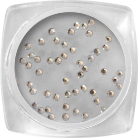 Pietricele pentru Unghii tip Cristal - Silver SS4 - 50 pcs / jar