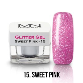 Gel UV cu Sclipici - nr.15 - Sweet Pink - 4g