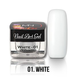 Gel UV - Nail Art Painting nr. 01 - White - 4 gr