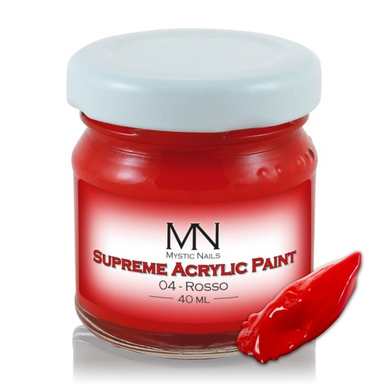 Supreme Acrylic Paint - no.04 - Rosso - 40 ml